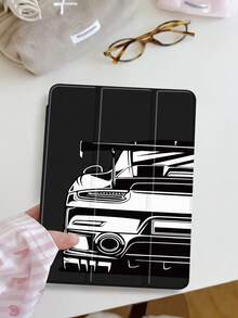 1 chiếc ốp bảo vệ in hình silhouette xe hơi, tương thích với iPad 10.2 inch 2021/2020 thế hệ thứ 10/9/8, (A16) 11 inch thế hệ thứ 11 2025, Galaxy Tab A8 10.5 inch 2022, ốp bảo vệ máy tính bảng có khe cắm bút cảm ứng, tự động bật/tắt màn hình. - Nhiều màu - Xem 3