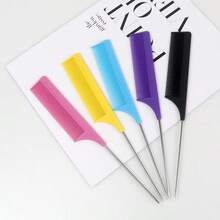 Conjunto de 3 ou 5 pentes antiestáticos, pente profissional para corte e penteado em salão de cabeleireiro, pente fino com ponta fina para cabeleireiros. - C-preto - Ver 6