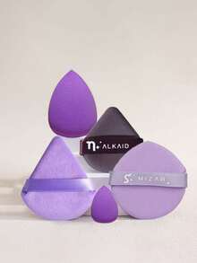 5/4/3/2/1 Pcs Makeup Sponge Set, Teardrop Makeup Sponge Set, Triangle Makeup Sponge Set, Includes (1 Teardrop Sponge + 12 Powder Puffs + 1 Velvet Triangle Puff + 1 Mini Makeup Sponge). Powder Puffs, Makeup Sponges, Soft & Fluffy Makeup Sponges, Makeup Tools, Setting Sponges, Facial Cleansing Tools - Multicolor - View 21