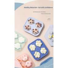 Silicone Cat Paw Tray - Creative Summer Household Covered Pressurized Tray - Cute Cartoon Mold - Exclusive Summer Storage Container - Multicolor - View 3