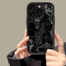 Fundas para celular negro mate minimalista,compatible con iphone 11/11 pro/11 pro max/12/12 pro/12 pro max/13/13 pro/13 pro max/14/14 pro/14 pro max/15/15 pro/15 pro max/16/16 pro/16 pro max/17/17 pro/17 pro max, resistente al agua, a los golpes y a los arañazos, regalo de cumpleaños para hombre - Estilo (1 pieza) - Ver 1