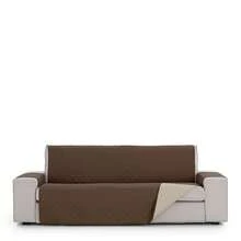 Kiva Padded And Reversible 3-Seater Sofa Cover, Various Colors Available - Premium Sofa Protector, Fitted, Durable And Elegant Material - Cokelat Norwegia - View 3