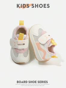 1 Pair Kids' Casual Sneakers With Panda & Rabbit Decor, Mesh Fabric Round Toe, Hook And Loop Strap Low-Top, Suitable For Daily Wear, School, Outdoor Play [Please Select Size Based On Actual Foot Length (Cm)] - Pink - View 15