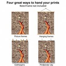Set Of 1 Martini Red Heels Zebra Pattern Canvas Wall Art | Cocktail Legs Print | Boho Glam Bar Decor Poster For Bedroom Vanity Girls Room,Frameless/Framed - A - View 8