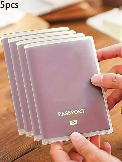 Bộ 5 chiếc ví đựng hộ chiếu chống nước, ví đựng hộ chiếu nhiều ngăn, ví đựng tài liệu dày dặn chống trầy xước và chống nước, vật dụng cần thiết cho cả nam và nữ khi đi du lịch.
