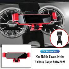 Soporte de teléfono para automóvil, soporte de navegación por gravedad, accesorio de montaje de clip de rejilla de ventilación GPS para Sedán Clase E W213 C257 (2016-2022) - 1 soporte + 1 base - Ver 10