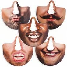15pcs Paper Nose Masks - Funny Adult Party Masks, Photo Props, Masquerade, Wedding, Birthday, Celebration, Decorations, Add Fun To Memorable Occasions, Photo Booth Props - View 6