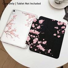 樱花图案亚克力水晶平板电脑保护套，Y型折叠支架，兼容三星A9/A9+/S9/S9FE/A11/A11+/S11/S10 FE/S10 FE+/S10 Lite、苹果Air 5/6/7/8、荣耀、Matepad等热门机型。可折叠防弯折，硅胶加固边角，自动唤醒/睡眠功能，内置笔槽，多角度可调节支架——完美日常保护，理想礼品。 - 款式3 - 查看 2