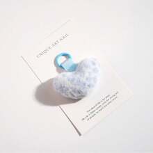 DIY Cute Light Leopard Print Imitation Rex Rabbit Fur Car Keychain, Plush Doll Bag Pendant - Multicolor - View 4