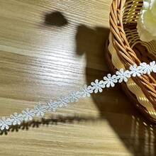 10m Embroidered Lace Trim, Suitable For Handicrafts, Sewing And Wedding Decorations - 10 Meters - View 4