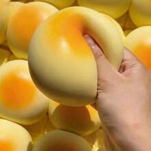1pc Slow Rebound Squishy Bread Shaped Toy, Soft And Sticky Texture Provides Relaxing Experience. Gently Pressing Allows It To Slowly Rebound, Relieving Stress. Features Realistic Bread And Cake Designs. - Multicolor - View 3