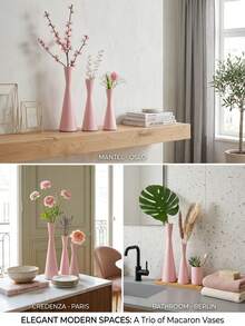 Bình hoa kim loại trang nhã, bình hoa nhỏ, bình hoa màu vàng, làm bằng kim loại - không lo bị đổ, bình hoa đáy nhọn thích hợp để trang trí trung tâm bàn tiệc cưới, trang trí bàn ăn tối dưới ánh nến, trang trí nhà cửa, trang trí phòng, quà tặng bạn thân, quà tặng cho phụ nữ, quà tặng mùa đông. - Phong cách lãng mạn - Xem 10