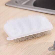 Flexible Fruit & Vegetable Cleaning Brush, Multi-Purpose Kitchen Brush For Washing Produce - Grayish White - View 12