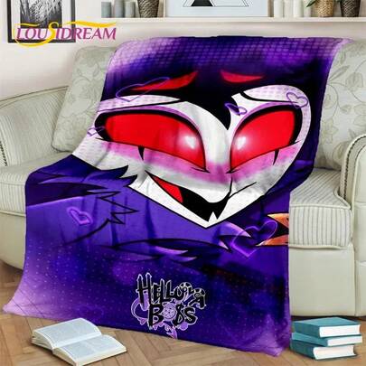 3D H- Blitzo H- Cartoon Blanket,Soft Throw Blanket For Home Bedroom Bed Sofa Picnic Office Cover Blanket