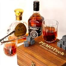 Avilia Set 6 Pietre Refrigeranti Di Steatite Per Whisky - Grigio Scuro - Visualizzare 3
