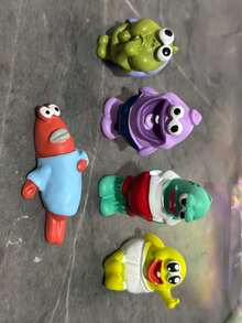 SpongeBob SquarePants Assorted Mermaid Desktop Decor, Including Octopus, Sandy, Plankton, And Other Unique Decorative Pieces, Random Colors And Styles, Ocean Animal Car Desktop Decorations - A - View 8