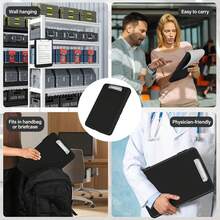 Versatile Clipboard A4 With Lid In Stylish Black - Waterproof And Dirt Resistant PP Material - Single Piece - View 5