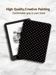 1 件复古可爱波点印花平板电脑保护套，兼容 Kindle Paperwhite 5、Kindle NK 11、10.2 英寸（第十代，2025 年款）、Galaxy Tab A8 10.5 英寸（2022 年款），防震，带支架和自动休眠/唤醒功能 - 彩色 - 查看 7