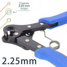 KLONKEE Kìm uốn vòng một bước, kìm uốn vòng 1.5mm, 2.25mm, 3mm, dụng cụ uốn dây kim loại dùng trong sản xuất trang sức, kìm xoắn 9 cái, kìm chĩa 9 cái, kìm cuộn đa năng có rãnh và chức năng cắt, có thể tạo ra ngay những chiếc vòng đều đặn cho bông tai, vòng tay, dây chuyền và trang sức bằng dây, kìm cầm tay nhỏ gọn dùng cho trang sức DIY dây 0.5-2mm, thích hợp cho sản xuất và bảo trì trang sức (người đam mê nghiệp dư và người mới bắt đầu). - Nhiều màu - Xem 15