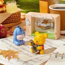 Bộ sưu tập tượng nhỏ phong cảnh mùa thu thu nhỏ, hộp kín. - Hình trụ - Xem 2