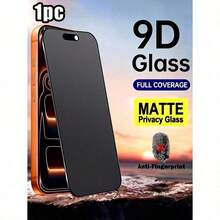 Privacy Screen Protector 1pc Matte Anti-Spy Screen Protector, 9H Ceramic Matte Anti-Peeping Screen Protector, Compatible With IPhone 17 Pro Max/17 Air/16 Pro Max/16E/16 Plus/17/15 Pro Max/14/13/12/11/XR/X/XS/7/8 Mother's Day Gift - Black-1 - View 7