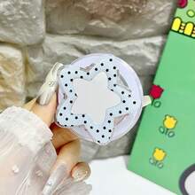 Cute Mirror Element Push-Pull Mobile Phone Stand 1 Set Star & Flower Shaped Mirror Decor Magsafe Magnetic Phone Stand Adjustable Slouchy Holder Spring Gift Party - Multicolor - View 13