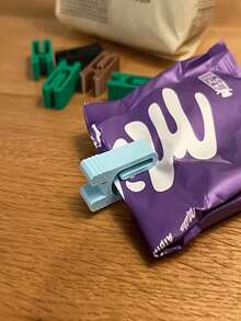 Reusable Food Sealing Clips, Plastic Food Storage Clips For Fresh Food, Snacks, Bread, Kitchen Organizer - A - View 2
