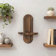 Bohemian Style Wall Mounted Multi-Function Floating Shelf, Suitable For Kitchen, Bathroom, Living Room And Office - Multicolor - View 3