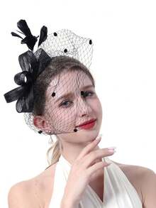 Women's Charming Hat - Tea Party Kentucky Derby Church Hat, 50s Headpiece Party Hat,Elegant,Birthday - Multicolor - View 5