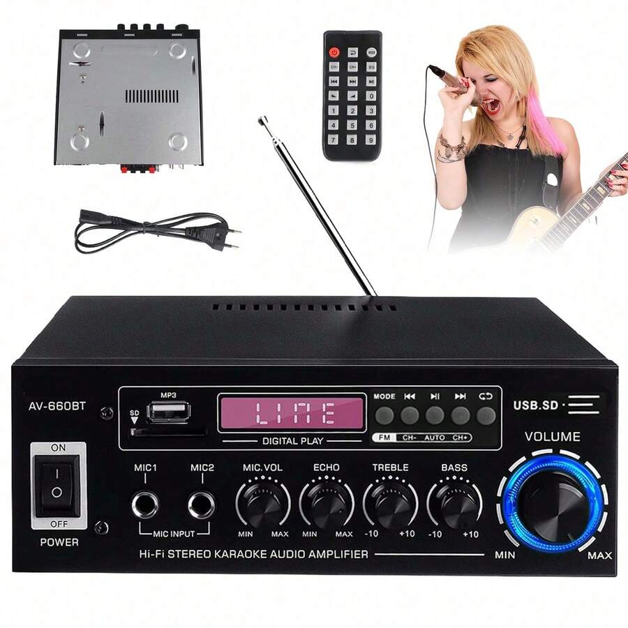 Auto-Musikzubehör und Verstärkerzubehör eignen sich ideal für Familienfeiern, Picknicks im Freien, Garagen, Studios, Karaoke, mobiles Musikstreaming und Campingunterhaltung. - A - Übersicht 1