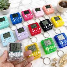 15pcs Video Game Keychains, Mini Multicolor Video Game Party Favors, Children's Gifts, Fillers (Random Color & Style 1). Multicolor Video Game Keychains, Educational Toys That Help Children Develop Intelligence And Spatial Imagination. - Multicolor - View 2