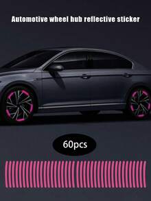 40 piezas Pegatinas reflectantes para llantas, Pegatinas de advertencia para neumáticos, Adecuadas para automóviles, motocicletas, bicicletas para visibilidad nocturna, Pegatinas reflectantes para llantas de automóvil, Pegatinas de advertencia para neumáticos, Creativas, Motocicleta, Vehículo eléctrico, Pegatinas decorativas de modificación, Pegatinas reflectantes para radios de bicicleta de montaña, Adecuadas para ruedas de motocicleta, automóviles, bicicletas, Pegatinas reflectantes para bicicletas, Rayas decorativas, Pegatinas reflectantes para llantas - Rosa - Ver 12