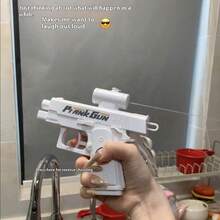 双头水枪何晨光同款恶作剧反向喷水枪创意恶作剧玩具水枪大战 - 彩色 - 查看 4