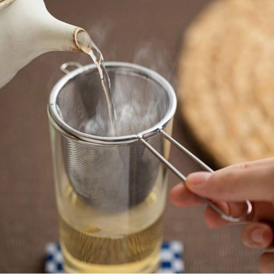 1/2pcs Stainless Steel Tea Infuser, Suitable For Loose Leaf Tea And Spices, Made Of Durable Metal, Fits Various Cup Sizes, High-Quality Kitchen Accessory And Perfect Christmas Gift