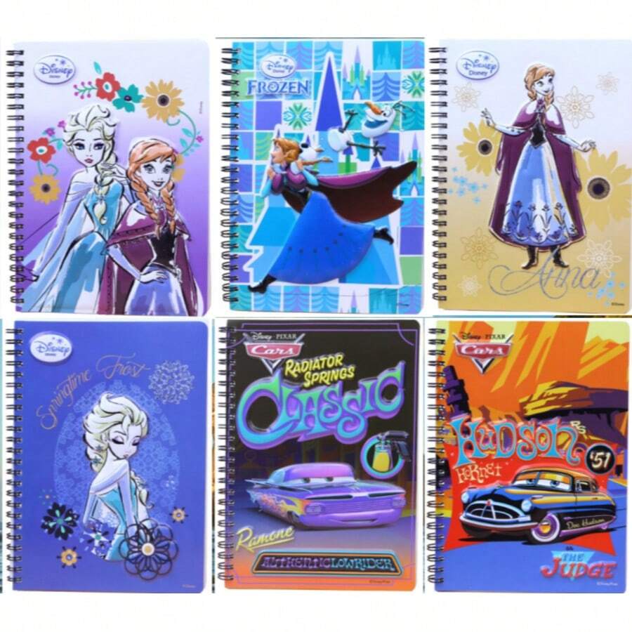 Elsa Princess Spiral Notebook, Small Notebook, Office & Study Supplies, Small Memo Pad, Suitable For Birthday Party And Back To School Gifts, Disney Princess Mini Notebook - A6 - View 1
