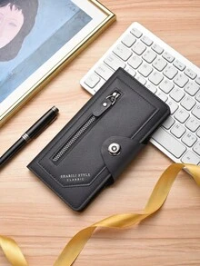 新款男士手拿包，多功能拉链长款钱包，男士手提包，手机包，大容量 - 彩色 - 查看 13