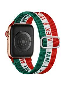 2026 USA-Canada-Mexico Soccer Themed Stretchy Watch Band, Waterproof Elastic Solo Loop Sport Strap Compatible With Apple Watch 38/40/41/42/44/45/46/49mm, For Apple Watch Series 11–1, SE & Ultra, Men & Women - World Cup Edition - View 11