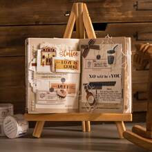 1 rouleau de 2m de ruban adhésif vintage esthétique, autocollants décoratifs créatifs pour le scrapbooking, les artisanats DIY, les cadeaux, la papeterie personnalisée, les fournitures scolaires - Style 1 - Voir 7