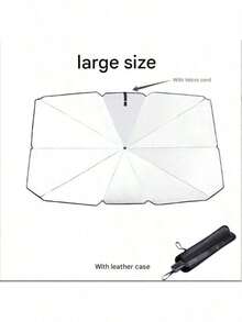 Sunshade Umbrella Type Car Window Sun Visor, UV Protection, Heat Insulation, Portable Foldable Automotive Windshield Sun Shade, With Heat Insulation Effect, Summer Car Outdoor Sun Canopy Accessory - Shade - View 14