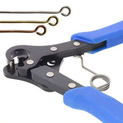 KLONKEE One Step Ring Pliers, 1.5mm, 2.25mm, 3mm Ring Pliers, Process Line, Metal Wire Bending Tool For Jewelry Production, 9-Twist Pliers, 9-Fork Pliers, Dual-Purpose Coiling Pliers With Grooves And Cutting Functions, Can Immediately Create Consistent Rings For Earrings, Bracelets, Necklaces, And Wire Jewelry, Small Handheld DIY Jewelry 0.5-2mm Wire, Suitable For Jewelry Production And Maintenance (Amateur Enthusiasts And Beginners)