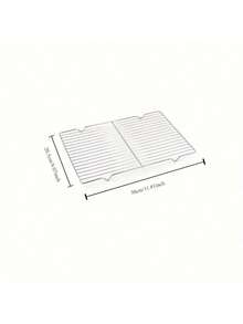 Bộ 3 giá/1 giá làm nguội và nướng bằng thép không gỉ chịu lực cao - Dùng được cho thực phẩm, dễ vệ sinh, an toàn với lò nướng và máy rửa chén, lý tưởng cho việc nấu nướng, nướng bánh và làm nguội bánh quy. - Bạc - Xem 13