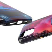 Étui de téléphone 2-en-1 [Expédition sous 24h de DE/FR/ES] Apple 17 16 15 Promax 22 23 24 25 26 Ultra GalaxySmoke Show Blue, Coque robuste MagSafe®, Coque robuste et fine pour iPhone - Glaçage 2 en 1 - Voir 3