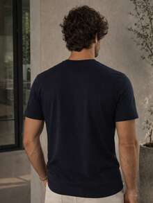 Men's Peruvian Shirt With Elastane, Men's Streetwear T-Shirt, Premium Casual Blouse - 3 白色 - 查看 5
