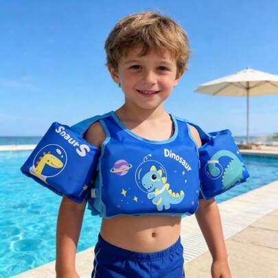 Children's Swimming Vest, Suitable For Children Weighing 24-66 Lbs, Swimming Pool Buoyancy Vest, Children Arm Floats Swimming Jacket For Beach, Pond, Pool