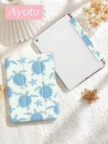 Ayotu 1 件装海龟海星图案平板电脑保护套，兼容 iPad Air 8 (M4) 2026 (11/13 英寸)、第十代、Air 4/Air 7/9.7 英寸、Galaxy Tab A9 Plus、Kindle (第十一代-2024)、Kindle Paperwhite 第十二代 2024，时尚简约节日礼物 - 彩色 - 查看 5