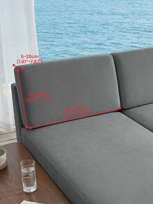 1 tấm bọc ghế sofa bằng vải nhung mềm mại, chống trượt, phù hợp với ghế đơn, ghế đôi, ghế ba chỗ và ghế hình chữ L, dùng được cả bốn mùa. - Màu Xám nhạt - Xem 14