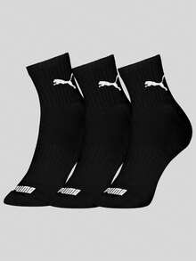 Kit Of 3 Pairs Of Puma Men's Mid-Calf Socks For Sports, Gym, And Casual Use 4795 - màu đen - Xem 3