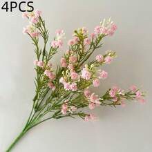 4 Bunches Artificial Baby's Breath Flower Bouquet, Artificial Flowers & Plants For Home Decor, Kitchen, Dining Table, Living Room, Bedroom, Tabletop, Engagement, Wedding, Bridal Bouquet, Party, Valentine's Day, Mother's Day, Thanksgiving, New Year, Birthday Gift - Multicolor - View 12