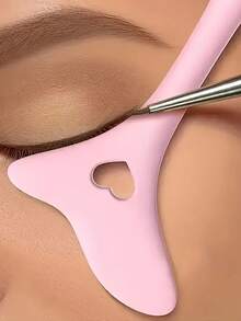 8/4/2/1pc New Slouchy Eye Makeup Auxiliary Tool, Silicone Eyeliner Stencil, Reusable Makeup Tool, Easy To Create Perfect Eyeliner, Suitable For Beginners - Multicolor - View 2