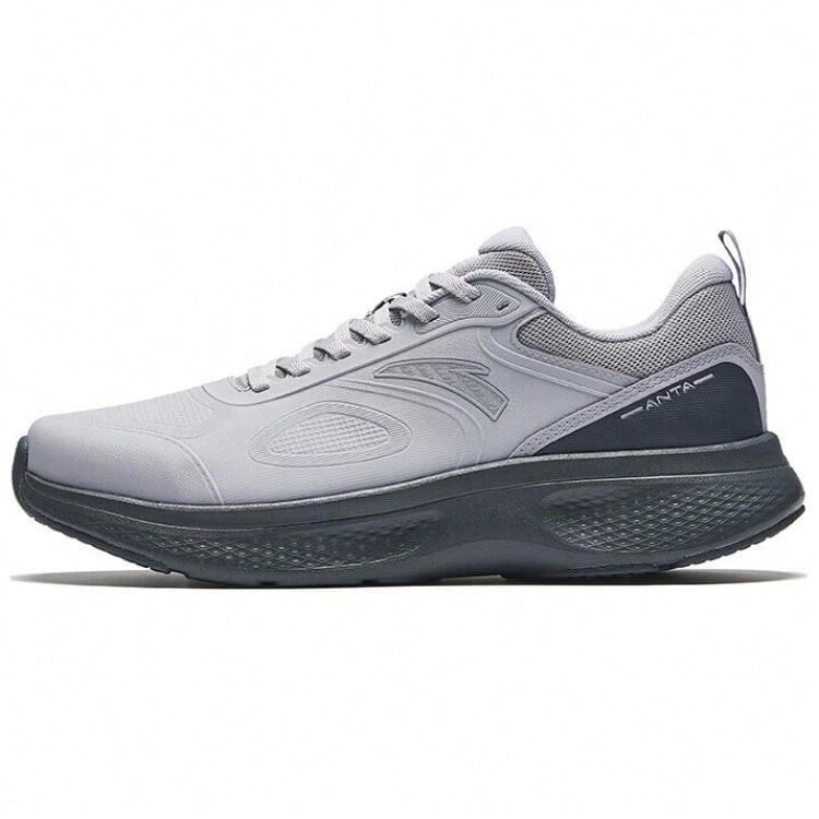 Anta Fabric Slip Resistant Abrasion Resistant Low Top Training Shoes Men's Gray Grey - Grey - View 1